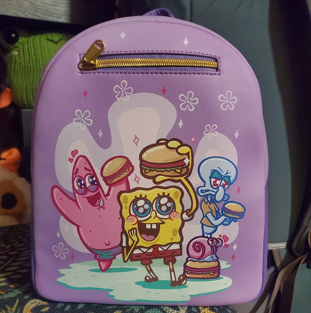 Purple SpongeBob SquarePants Backpack